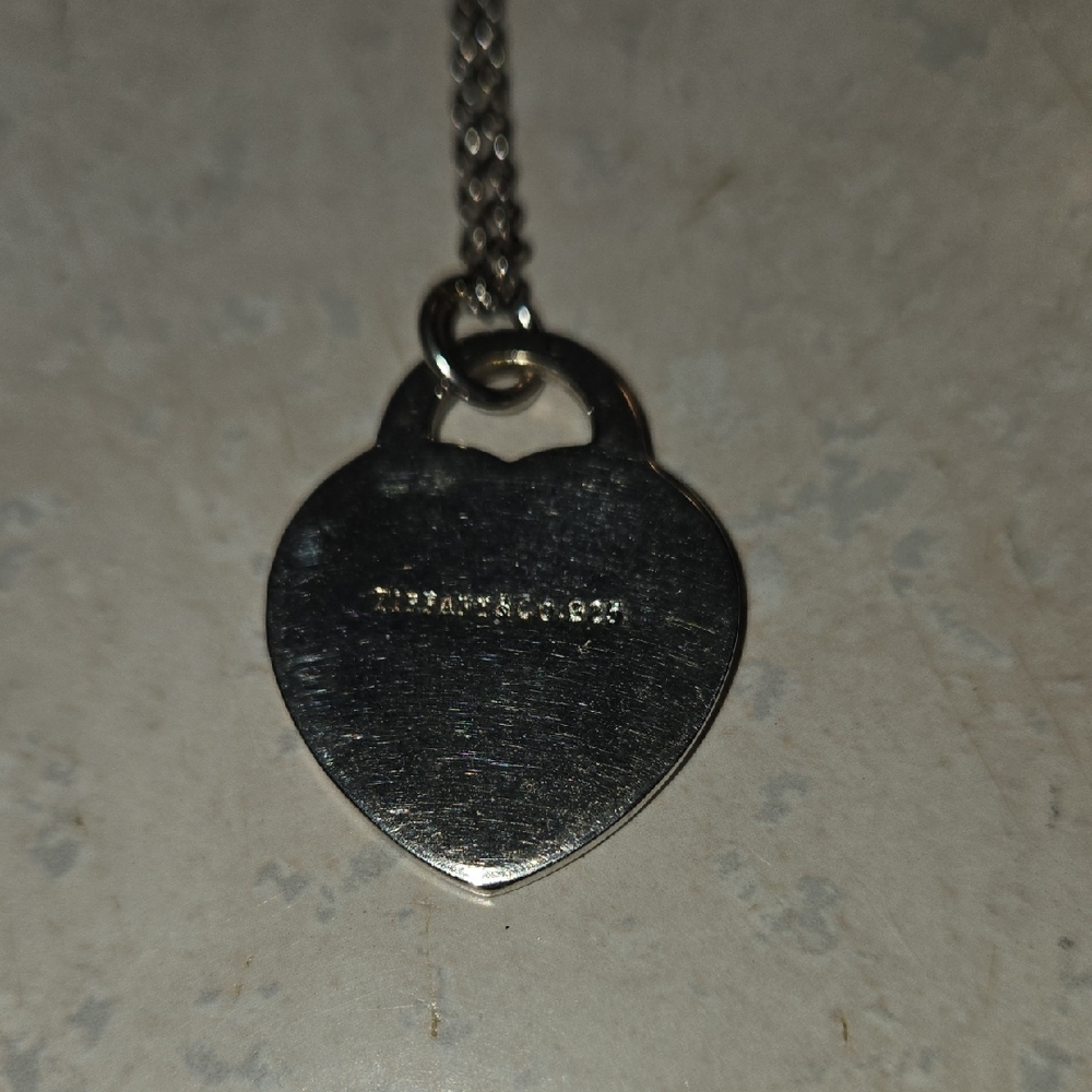 Vintage Tiffany & Co. 925 Heart "Mum" Pendant